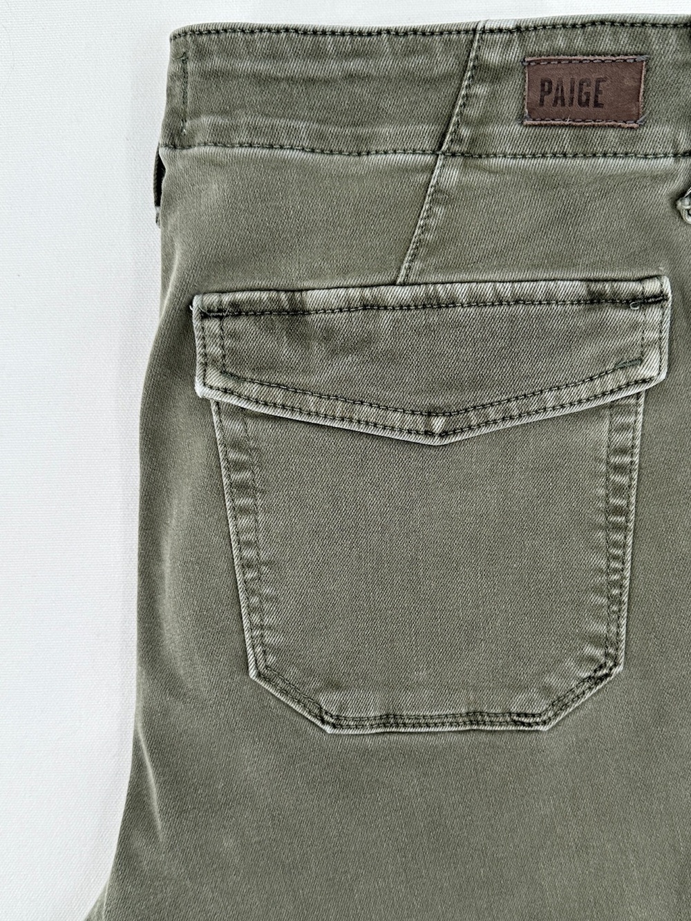 PAIGE Mayslie Jogger Utility Pants Vintage Ivy Green Women’s 30